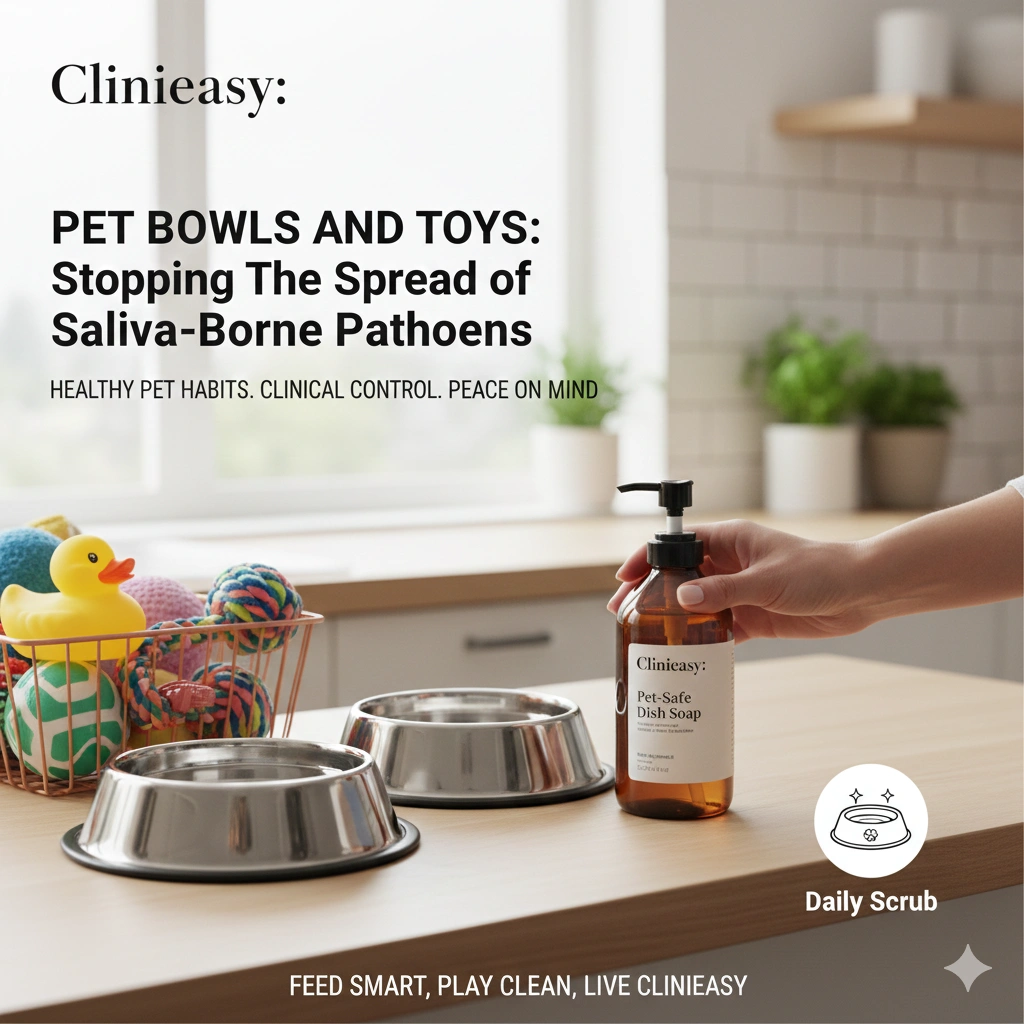 Pet Bowls and Toys: Stopping the Spread of Saliva-Borne Pathogens