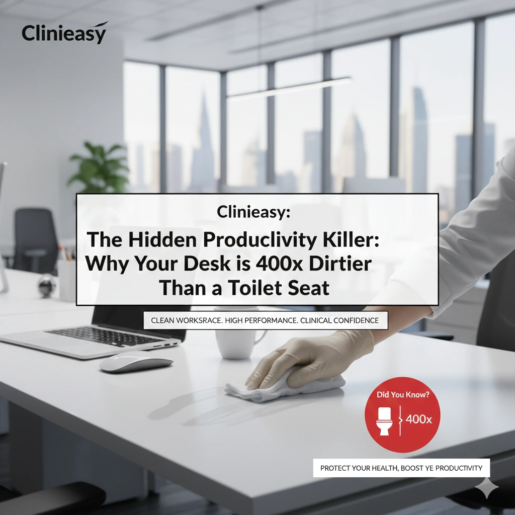 The Hidden Productivity Killer: Why Your Desk is 400x Dirtier Than a Toilet Seat