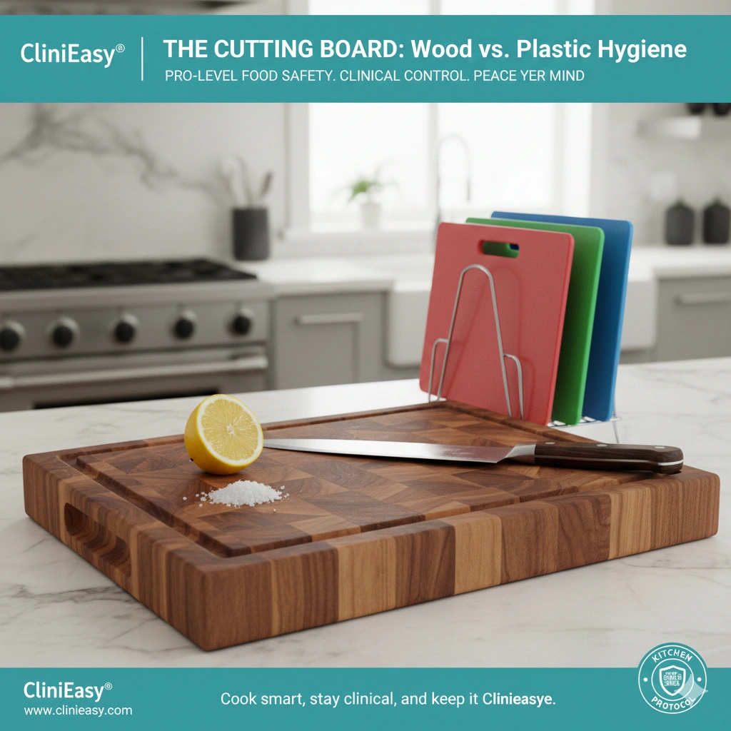 The Cutting Board: Wood vs. Plastic Hygiene