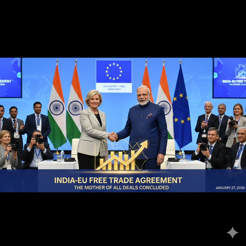 Following their presence as Chief Guests at yesterday’s Republic Day parade, European Commission President Ursula von der Leyen and European Council President António Costa joined Prime Minister Narendra Modi to finalize the deal. The Scale: The agreement creates a trade corridor representing 25% of global GDP. Key Wins for India: Drastic tariff reductions for Indian textiles, leather, and gems, alongside easier visa access for Indian professionals in the services sector. Key Wins for the EU: Improved access to India's massive automotive market and a "workaround" for the EU's carbon border adjustment mechanism through easier access to steel scrap. Geopolitical Strategy: The deal is being hailed as a "Strategic Agenda for 2026-2030," aimed at stabilizing global supply chains in a multipolar world. 🗞️ Other Major Headlines Today If you are following other sectors, here is what’s breaking: 🏦 Finance: Nationwide Bank Strike Underway Banking services across India are facing major disruptions today. The United Forum of Bank Unions (UFBU) is striking to demand the immediate implementation of a five-day work week, a move that follows a three-day holiday weekend. 🇬🇧 Diplomacy: Starmer’s High-Stakes China Trip UK Prime Minister Keir Starmer lands in Beijing today. It’s the first visit by a British leader in eight years, aimed at "resetting" ties while navigating tensions with the U.S. over trade and security policies. 🕊️ Middle East: Gaza Ceasefire Reaches "Tricky New Phase" After the remains of the final Israeli hostage were recovered yesterday, negotiations have shifted toward the permanent reopening of the Gaza-Egypt border and the deployment of international security forces. ⛈️ Weather: US Winter Crisis A severe storm has left over 800,000 people without power from Texas to New England, with thousands of flights canceled as the "deep freeze" moves East.