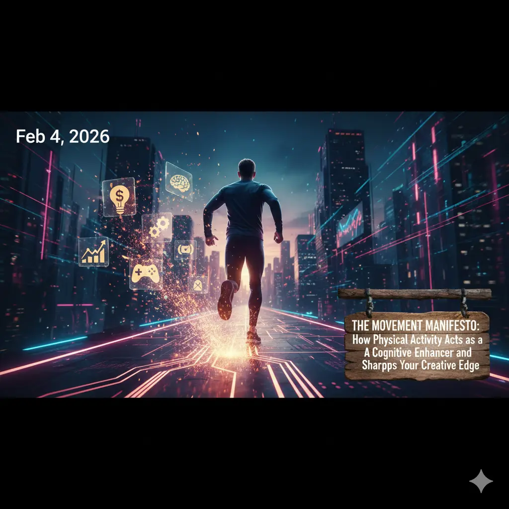 For those of us in technical and creative fields, we often view the time spent away from the keyboard as "lost time." "The Movement Manifesto" challenges this by proving that physical activity is actually a cognitive accelerator. When you move your body, you aren't just building muscle; you are increasing blood flow to the hippocampus—the part of the brain responsible for verbal memory and learning. In a very real sense, your best ideas aren't found sitting at a desk; they are hunted down while you are in motion. The Spark of BDNF Exercise triggers the release of a protein called Brain-Derived Neurotrophic Factor (BDNF). Scientists refer to this as "Miracle-Gro" for the brain. BDNF protects existing neurons and encourages the growth of new ones. If you are stuck on a complex game mechanic or struggling to find the right angle for an SEO article, a 20-minute walk or a quick workout can literally rewire your brain to see the solution. Movement is the fastest way to break through a mental plateau. Three Ways to Implement Your Movement Manifesto: The "Active Break" Protocol: Don't wait until you are exhausted to move. For every 90 minutes of deep work, schedule 10 minutes of movement. This isn't about a full gym session; it's about jumping jacks, stretching, or a brisk walk. This "pulses" your circulation and prevents the cognitive stagnation that comes from prolonged sitting. Walking Meetings and Ideation: Whenever possible, take your brainstorming sessions on the go. If you are planning levels for Zombie Signal or strategizing content for moneyparot.com, do it while walking. The rhythmic nature of walking helps to quiet the "inner critic" and allows for more fluid, divergent thinking. Resistance Training for Mental Resilience: Lifting weights or performing bodyweight exercises does more than change your physique; it trains your nervous system to handle stress. The discipline required to finish a difficult set translates directly into the discipline required to finish a difficult project. Strength in the body builds grit in the mind. The Dynamic Mind A sovereign individual understands that the body and mind are a single, integrated system. You cannot have a high-performance mind in a neglected body. By adopting a movement manifesto, you ensure that your "hardware" is always capable of running your "software" at peak speeds. Stop sitting still and start moving toward your best self. What’s Coming Next... In our final installment, "The Mental Fortification," we’ll explore the psychological tools needed to maintain your focus and sovereignty in an increasingly distracted world.