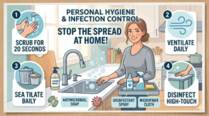 start writing article about how to make i need 10 Personal Hygiene and Infection Control for house article high quality no scarap content use 1000 words for a single article