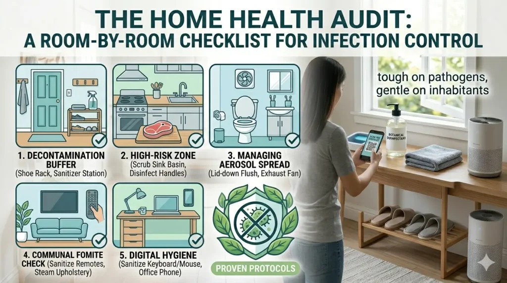A Room-by-Room Checklist for Infection Control