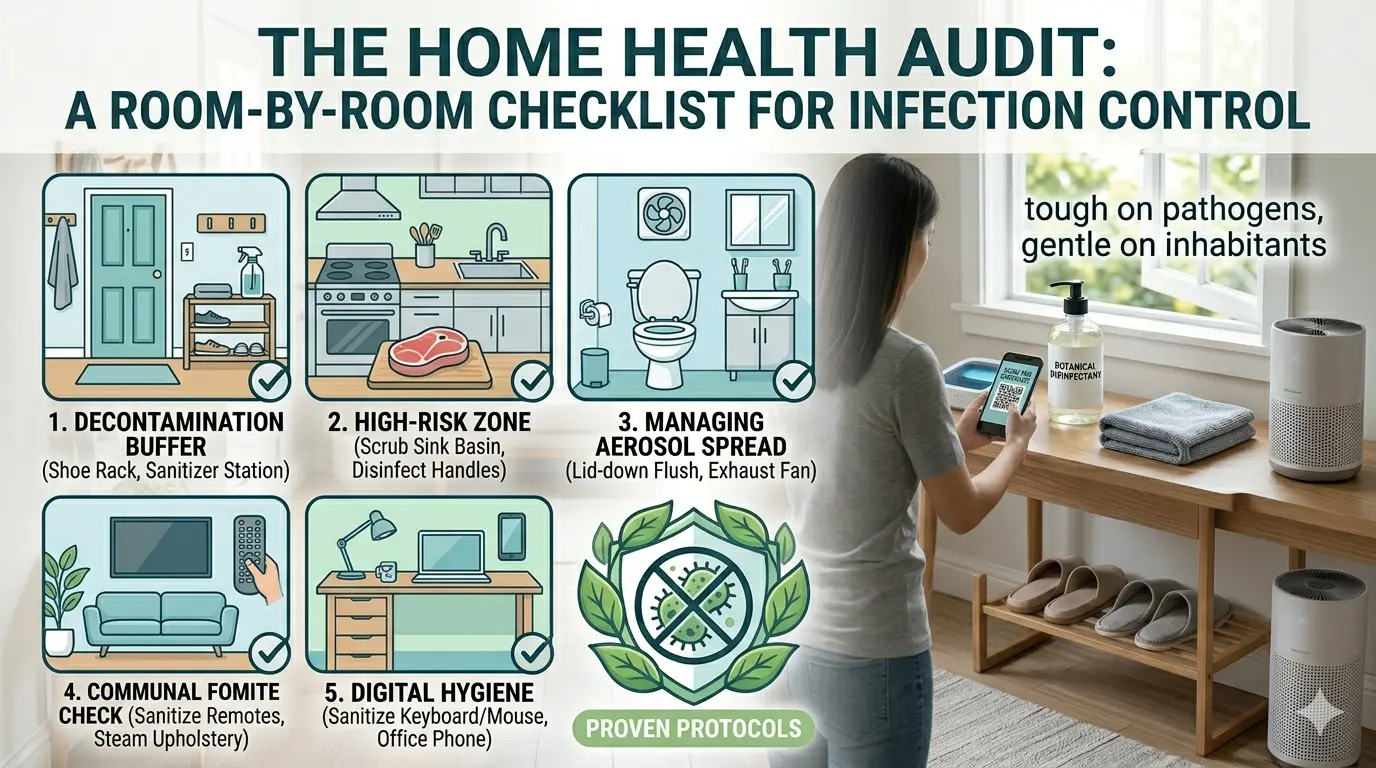 A Room-by-Room Checklist for Infection Control
