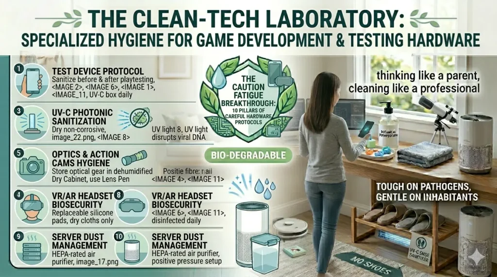 Specialized Hygiene for Game Development & Testing Hardware