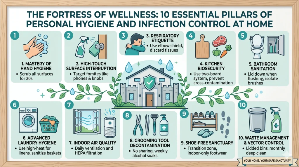 10 Essential Pillars of Personal Hygiene and Infection Control at Home