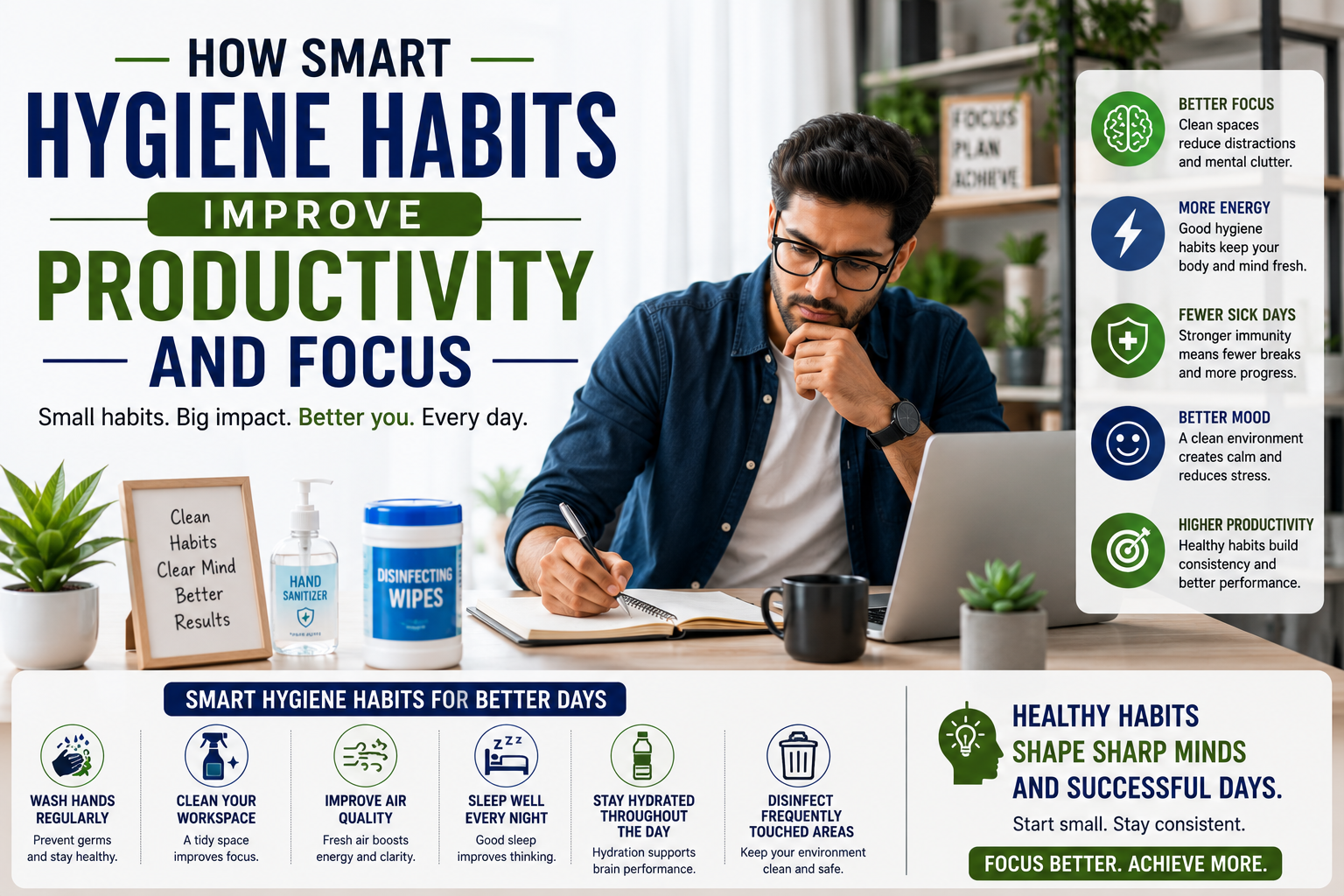 How Smart Hygiene Habits Improve Productivity and Focus
